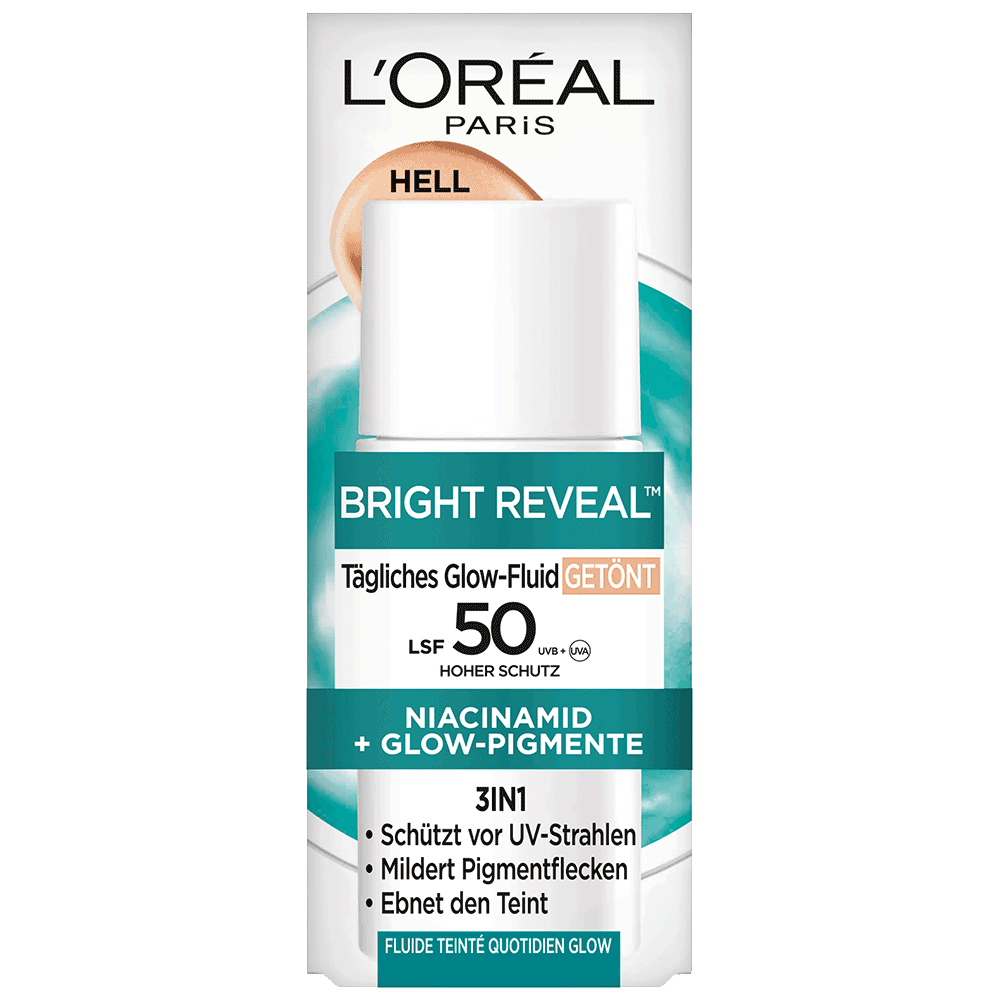 Bild: L'ORÉAL PARIS Bright Reveal Tägliches Glow-Fluid Getönt Light LSF 50 