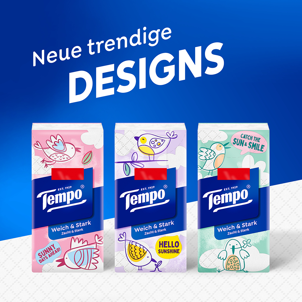 Bild: Tempo Taschentücher Design Vorratspack 