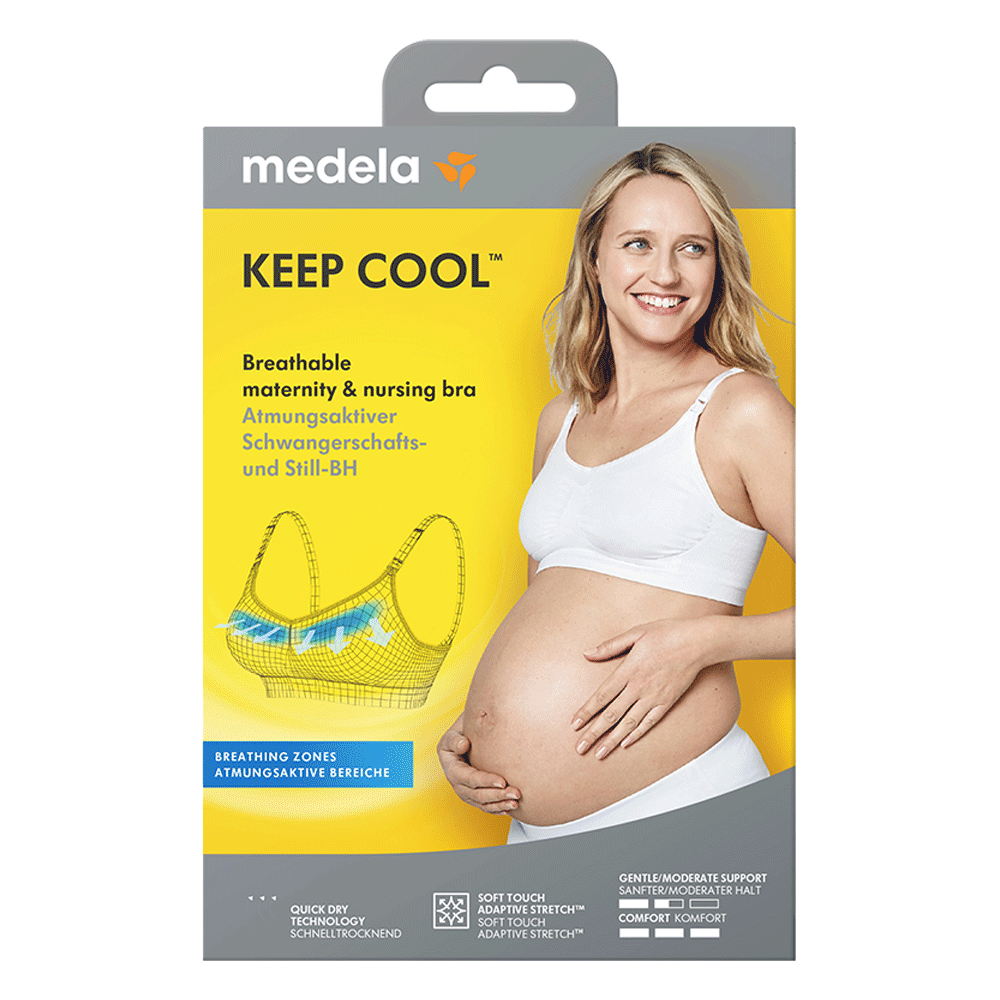 Bild: Medela Keep Cool Schwangerschafts- und Still BH black