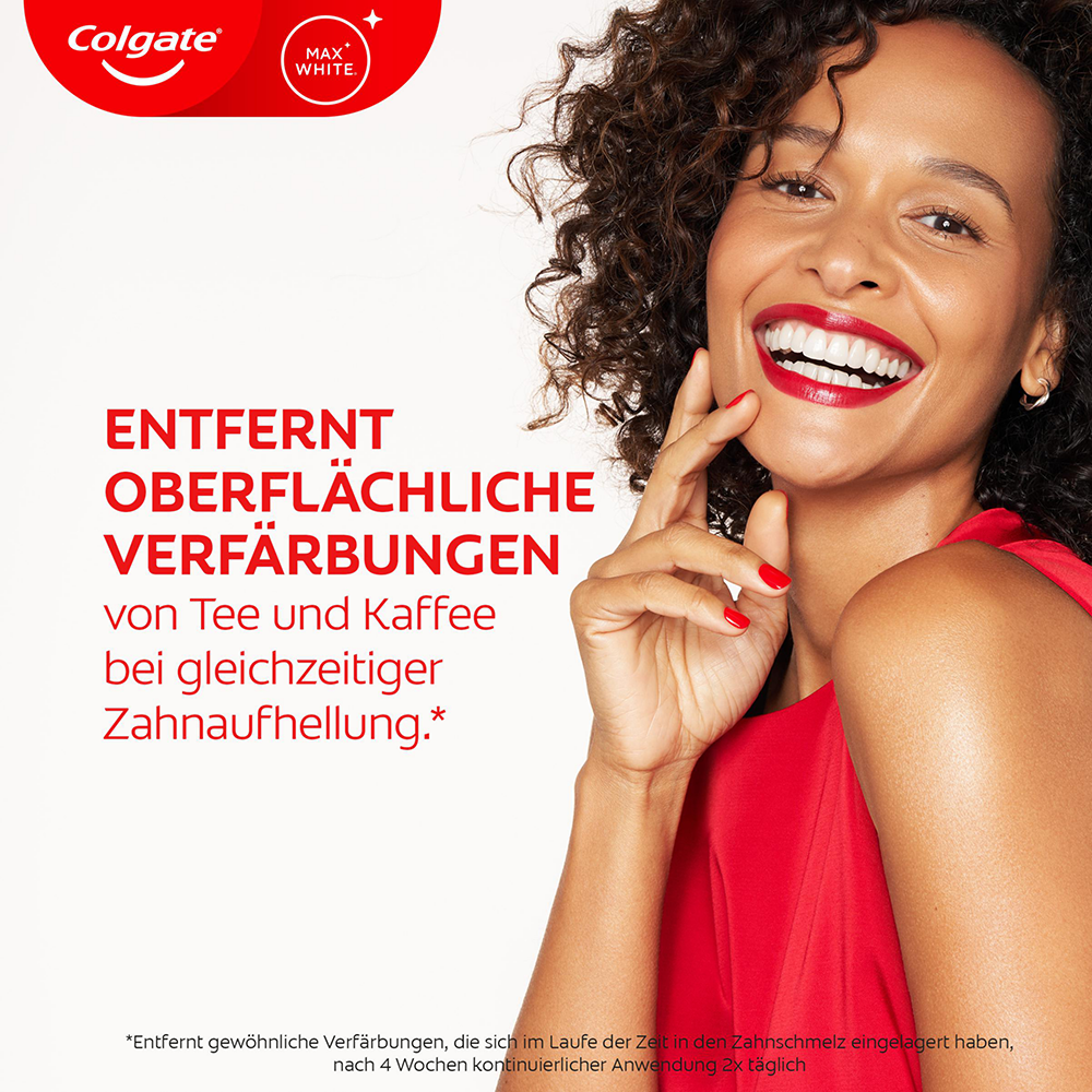 Bild: Colgate Max White Expert White Zahncreme 