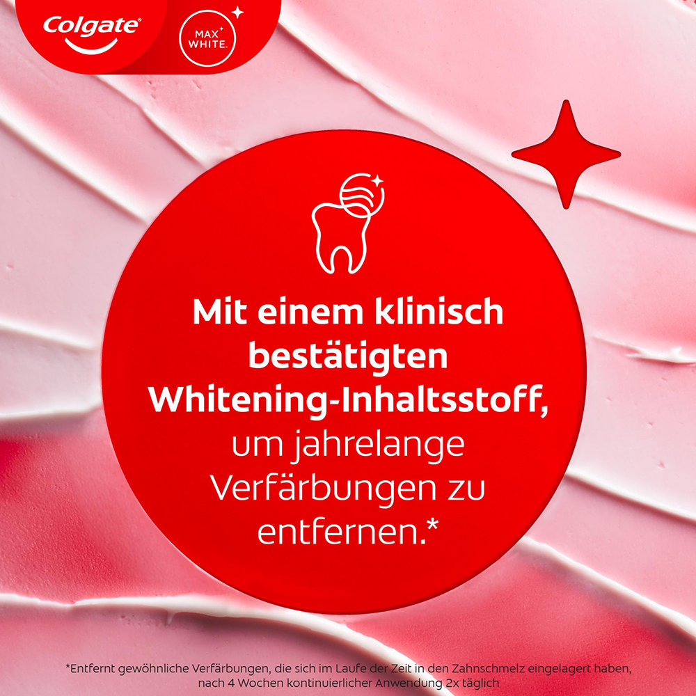 Bild: Colgate Max White Expert White Zahncreme 