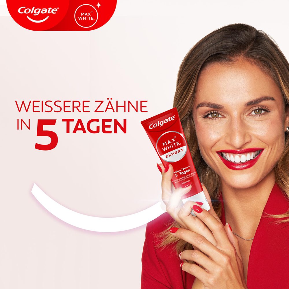 Bild: Colgate Max White Expert White Zahncreme 