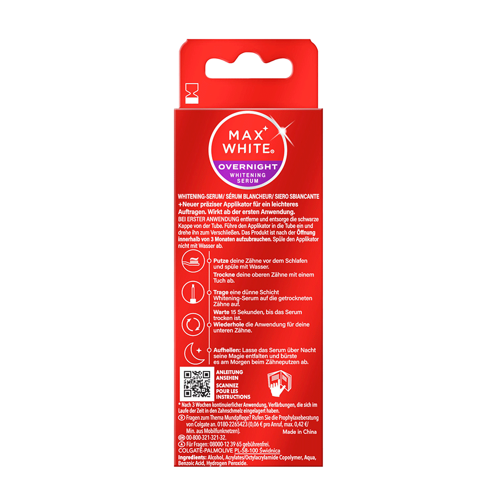 Bild: Colgate Max White Overnight Whitening Serum