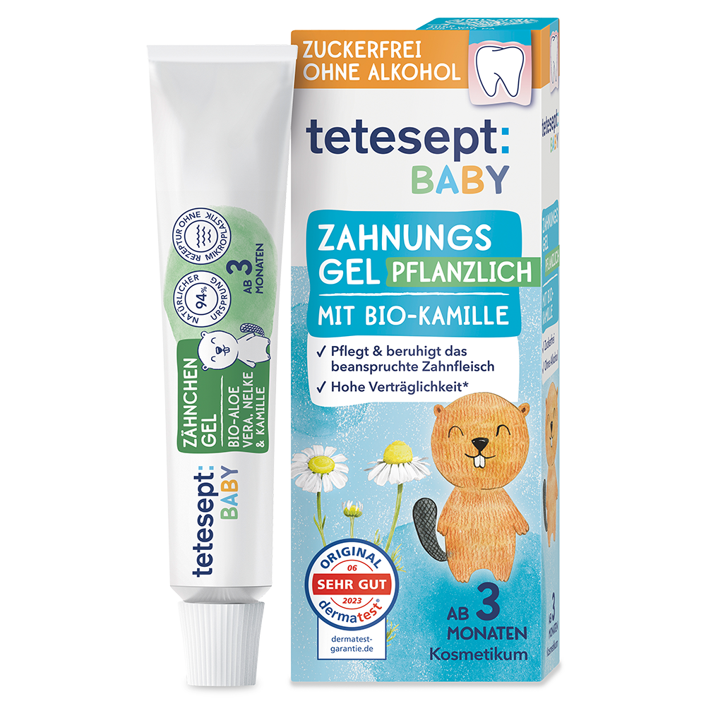 Bild: tetesept: Baby Zahnungsel Pflanzlich mit Bio-Kamille