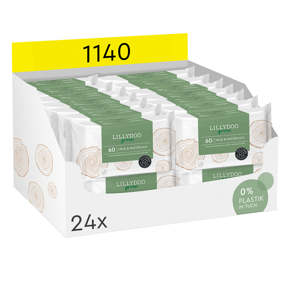 Bild: LILLYDOO Feuchttücher Green, 24x60 Stück 