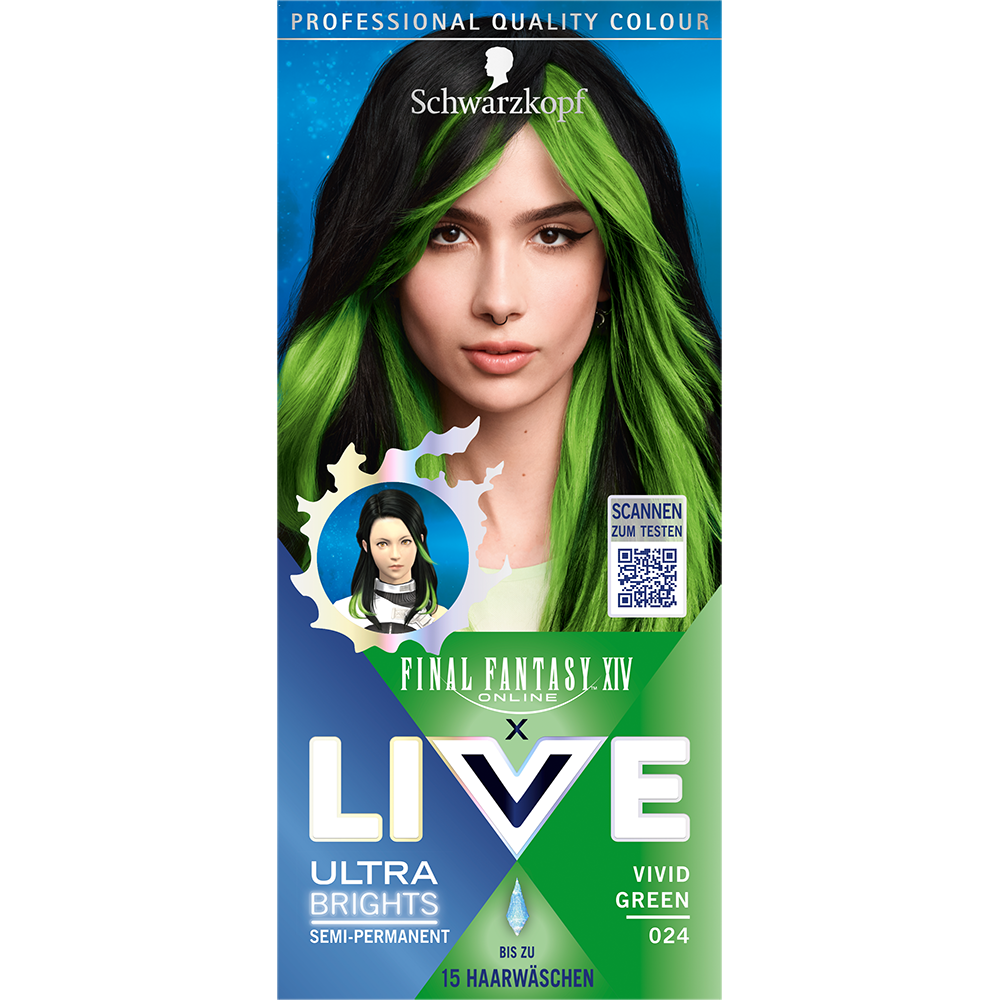 Bild: Schwarzkopf Live Ultra Brights or Pastel Haarfarbe Vivid Green