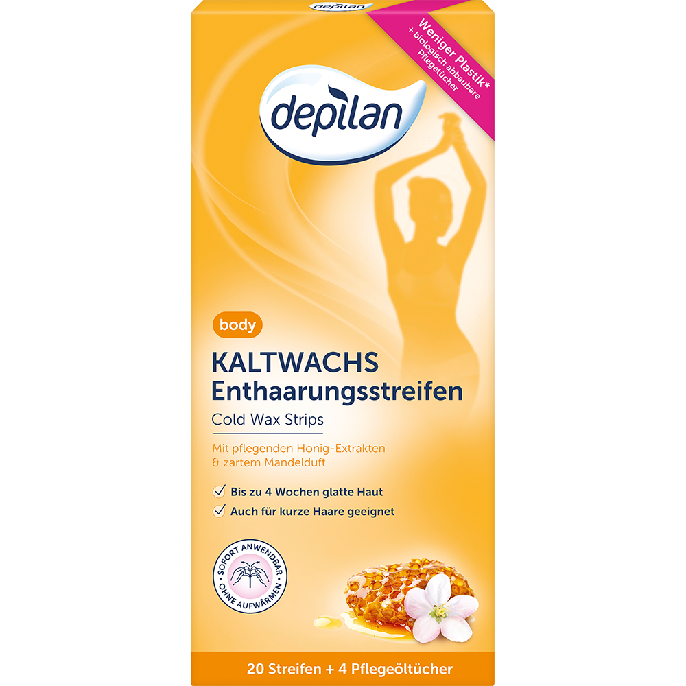 Bild: depilan Kaltwachs Enthaarungsstreifen Body 