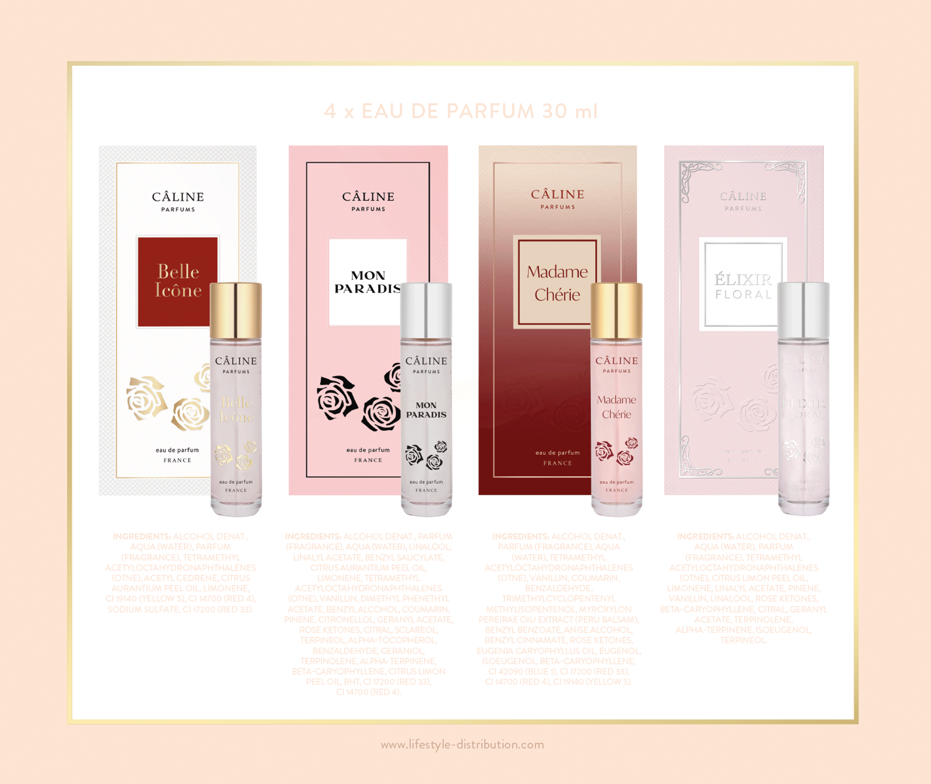 Bild: Caline Parfums Petite Collection Geschenkset Eau de Parfum 