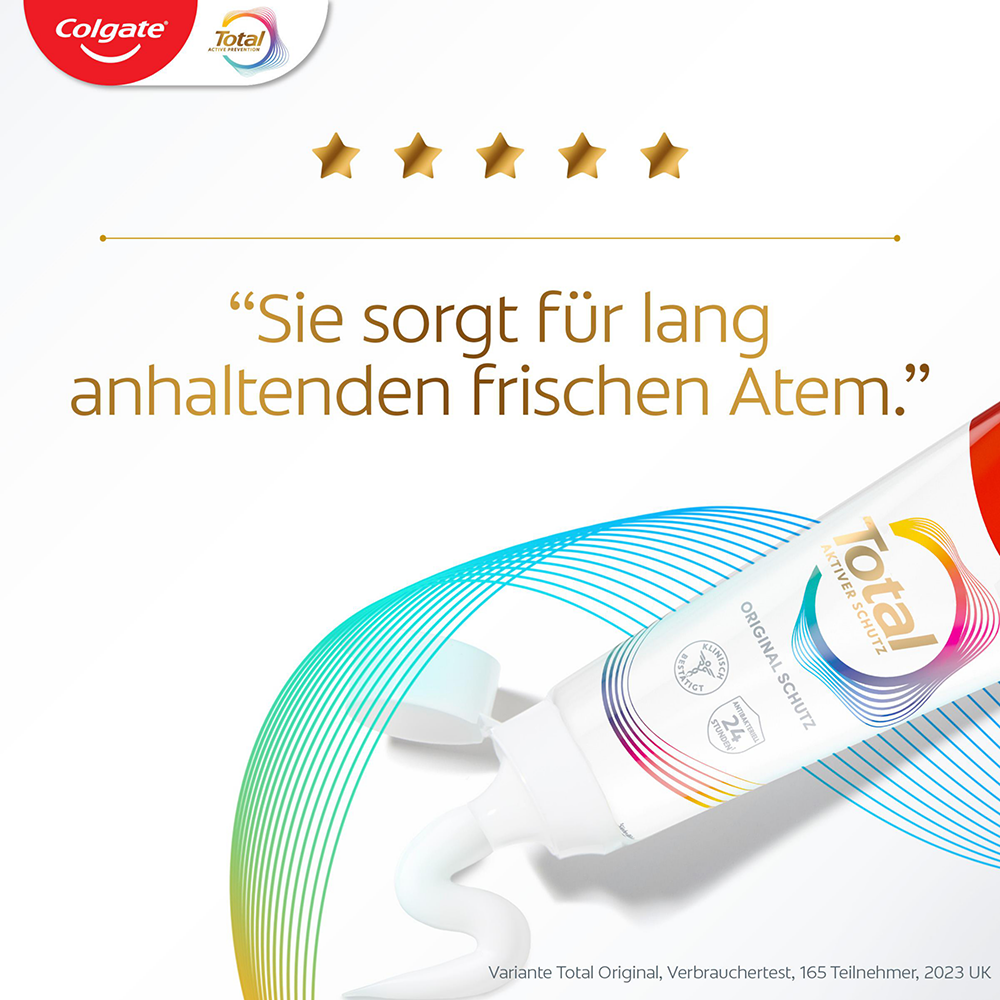 Bild: Colgate Total Zahncreme Mini