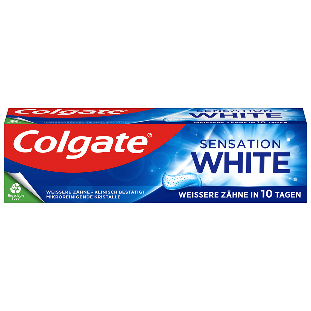 Bild: Colgate Zahnpasta Sensation White 