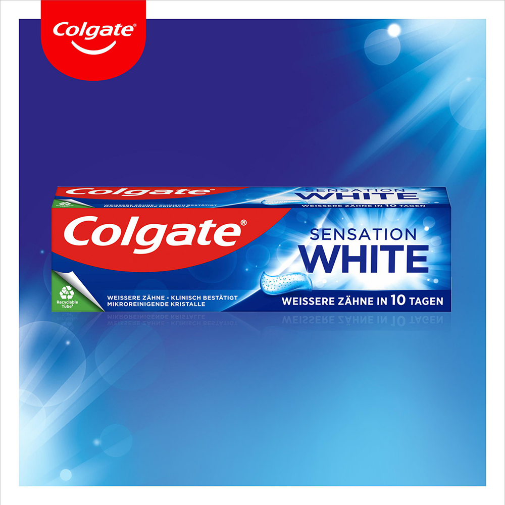 Bild: Colgate Zahnpasta Sensation White 
