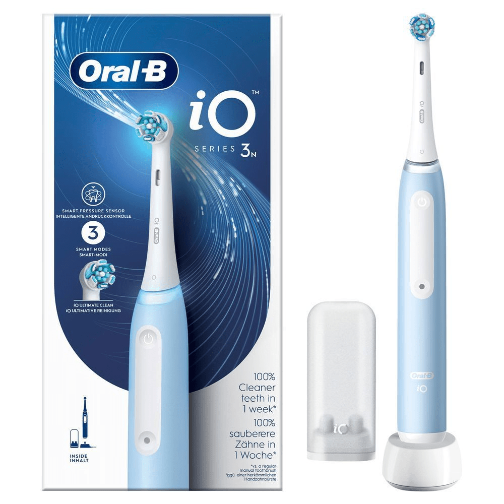 Bild: Oral-B iO Series 3 Elektrische Zahnbürste, Ice Blue 
