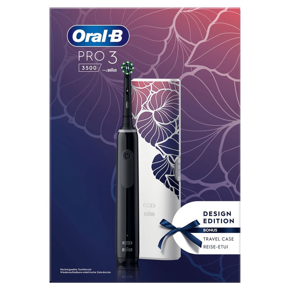 Bild: Oral-B PRO 3 3500 Elektrische Zahnbürste, Schwarz 