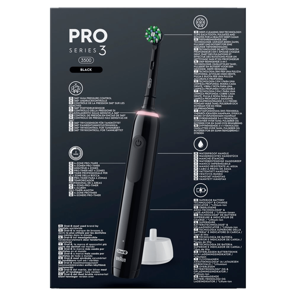 Bild: Oral-B Pro Series 3 Elektrische Zahnbürste, Schwarz 