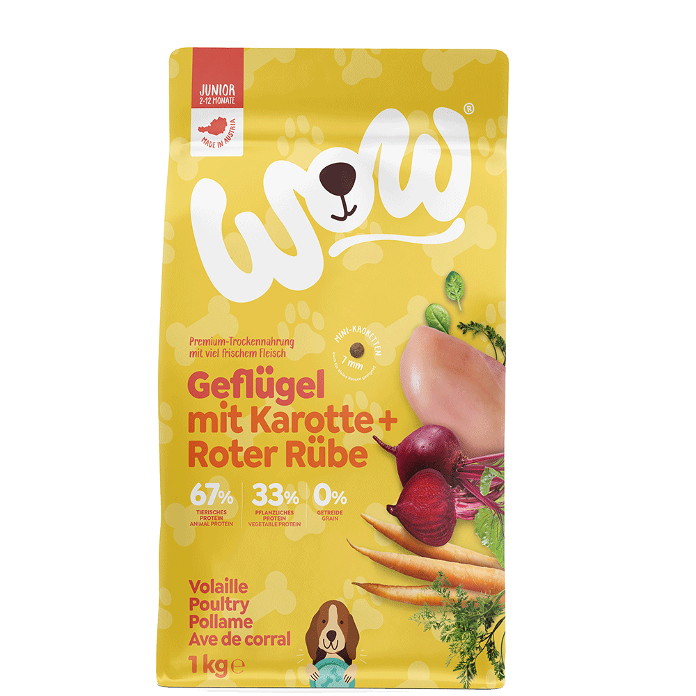 Bild: WOW Geflügel mit Karotte und Roter Rübe 