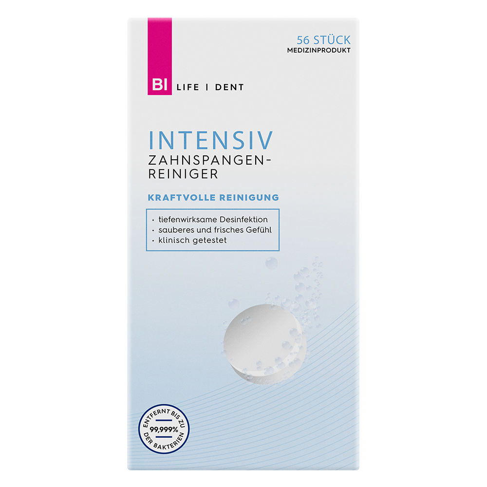 Bild: BI LIFE DENT Intensiv Zahnspangenreiniger 