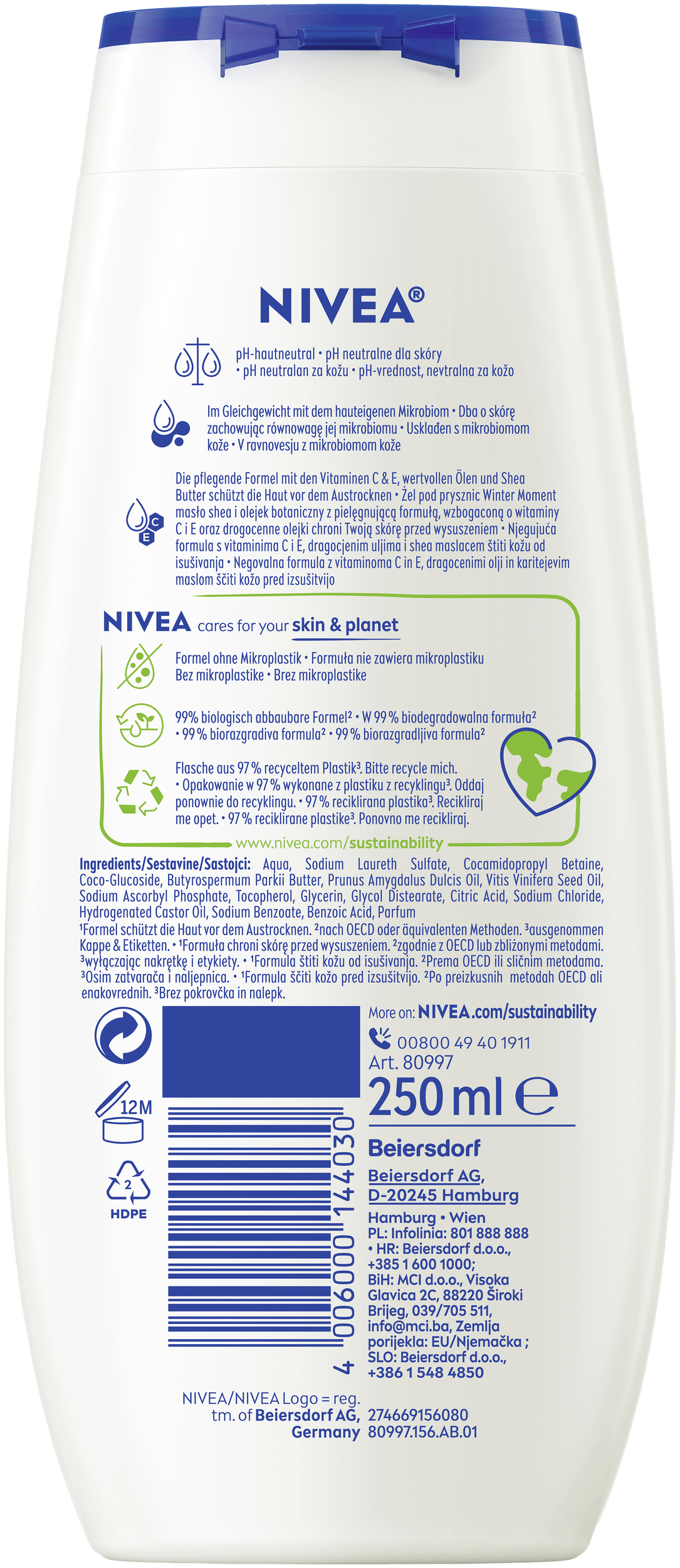 Bild: NIVEA Pflegedusche Winter Moment 