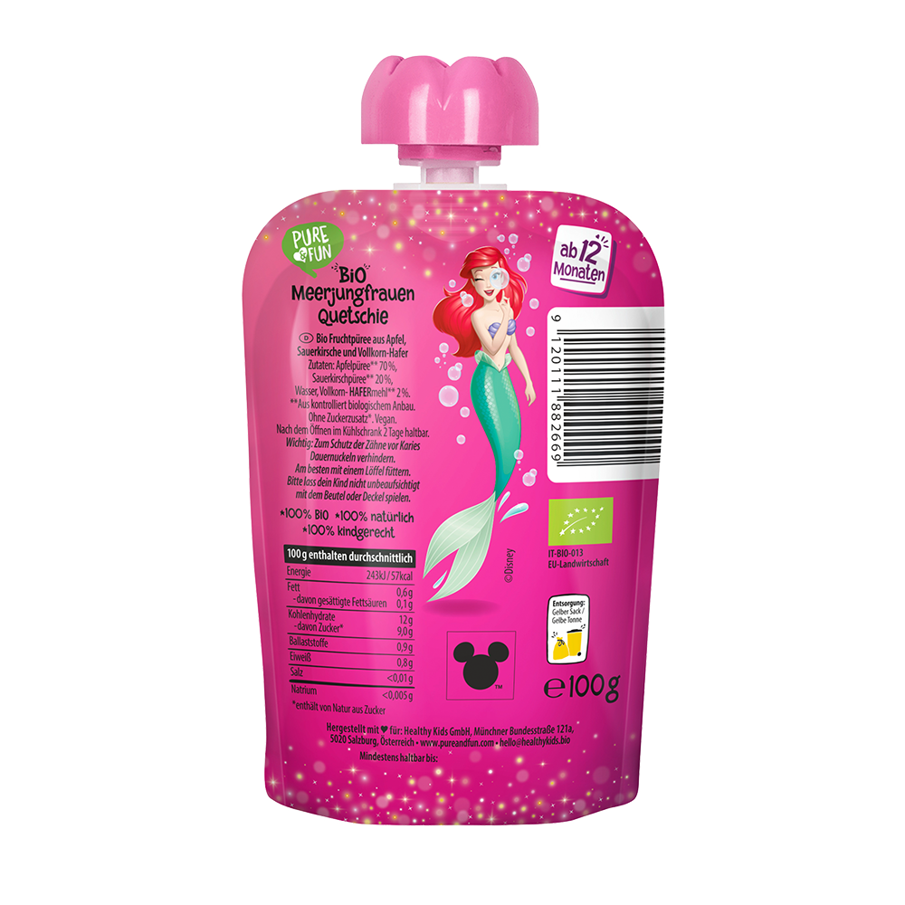 Bild: Pure & Fun Bio Quetschie Meerjungfrauen 