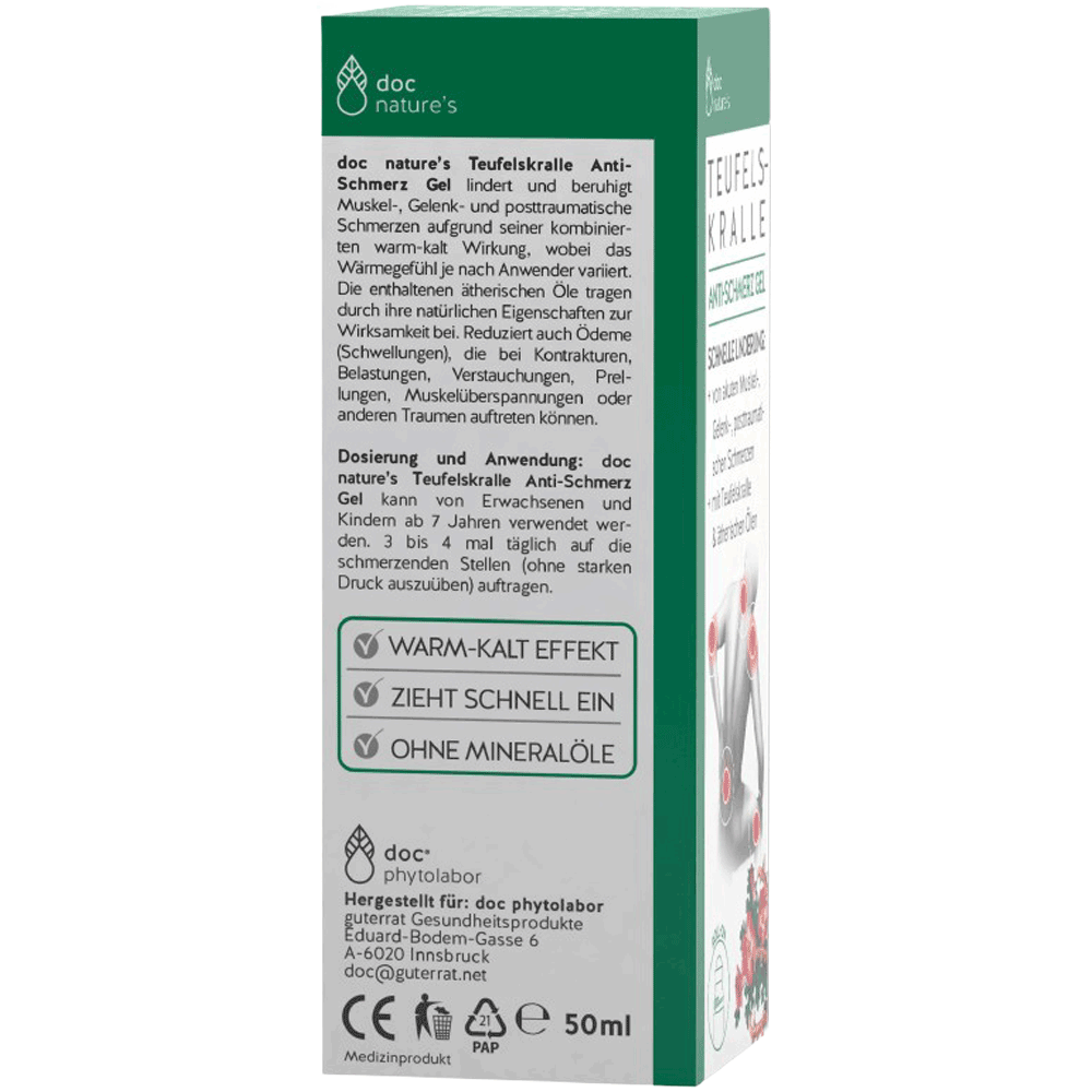Bild: doc nature's Teufelskralle Anti-Schmerz Gel