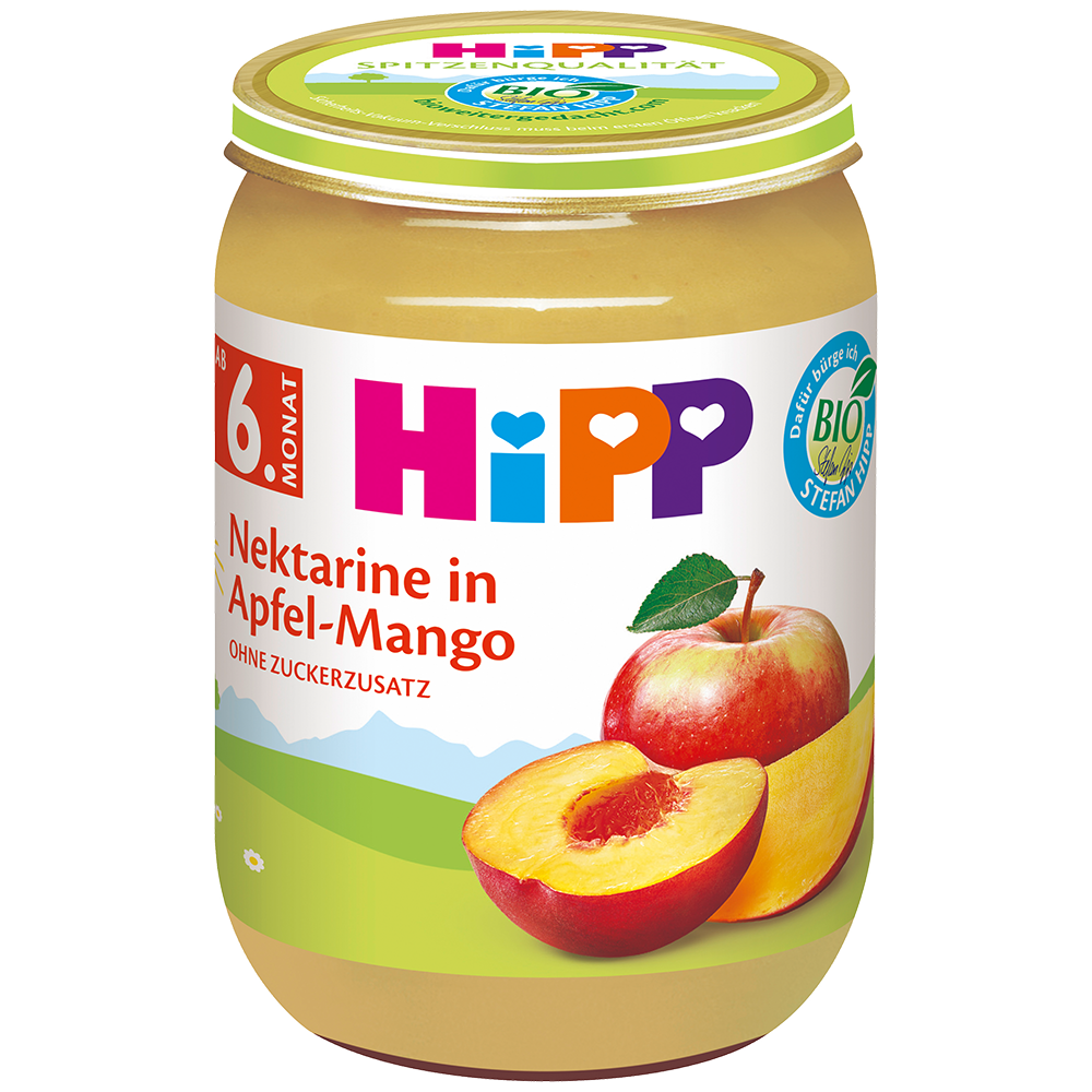 Bild: HiPP Nektarine in Apfel Mango 