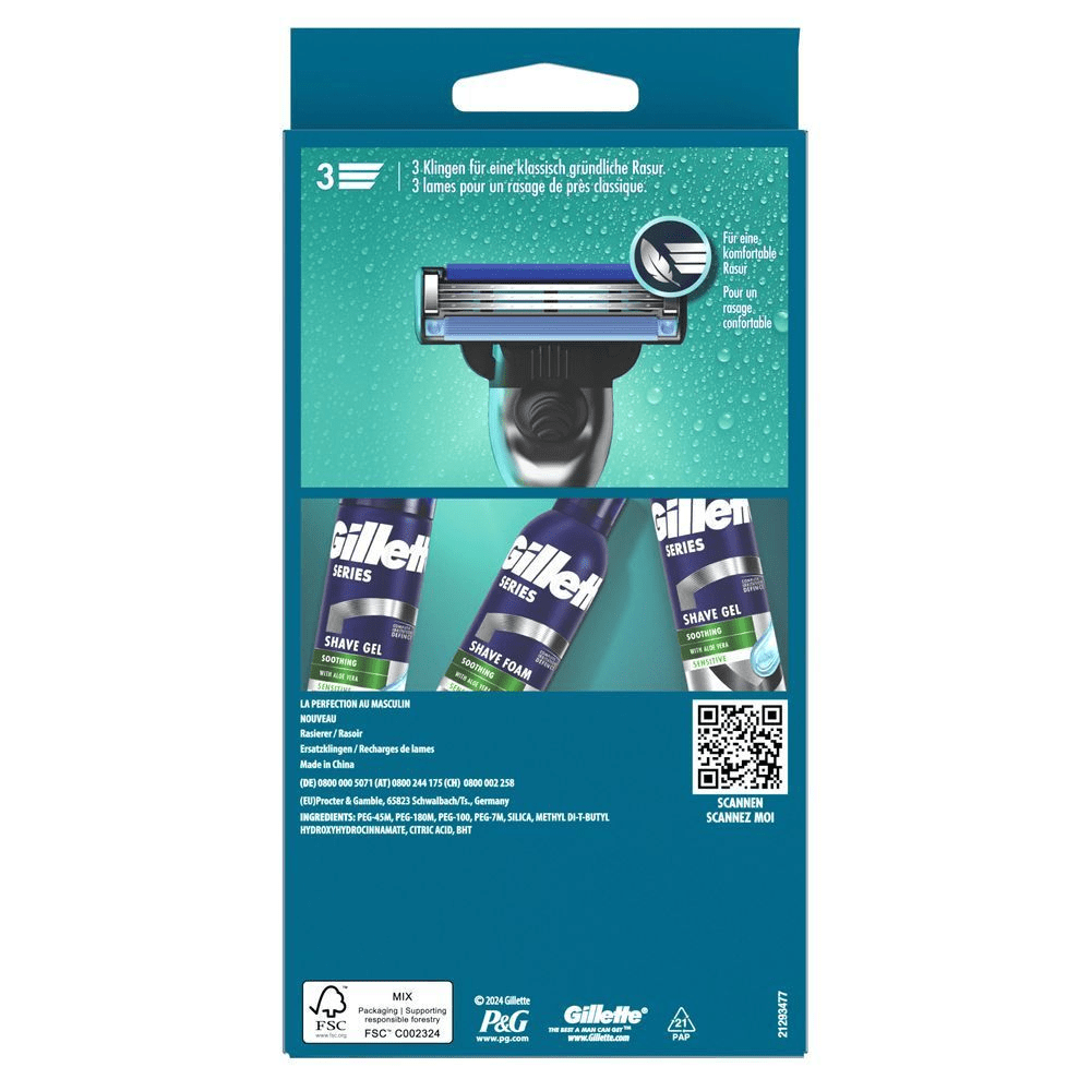 Bild: Gillette Mach3 Basis Rasierer für Männer 