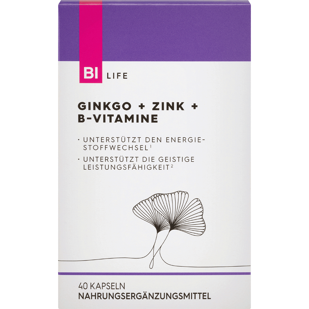 Bild: BI LIFE Ginkgo + Zink + B-Vitamine