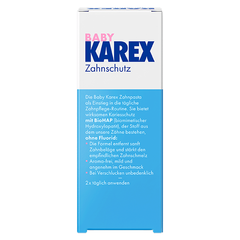 Bild: Karex Baby Zahnpasta mit BioHAP 