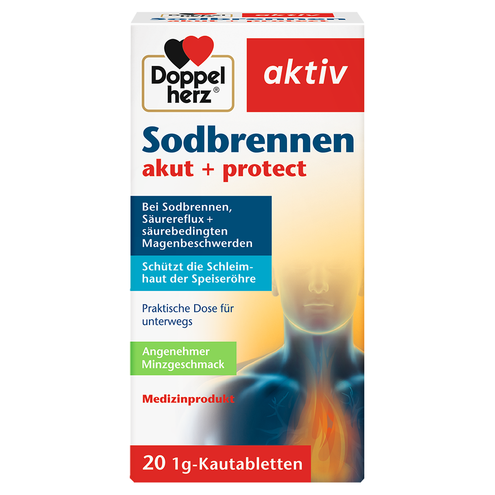Bild: DOPPELHERZ Sodbrennen akut + protect 