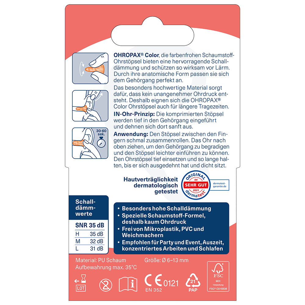 Bild: OHROPAX Color Ohrstöpsel 