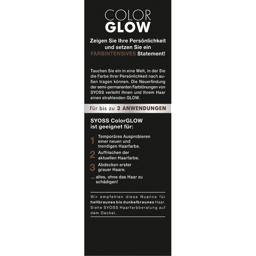 Bild: syoss Color Glow Haartönung Tiefes Braun
