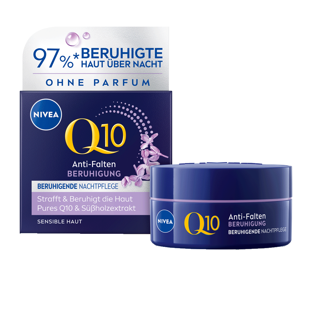 Bild: NIVEA Nachtpflege Q10 Anti-Falten Beruhigung 