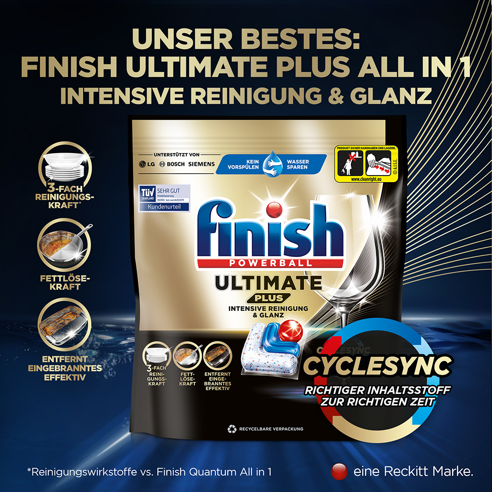 Bild: finish Powerball Quantum All in 1 Caps Citrus 