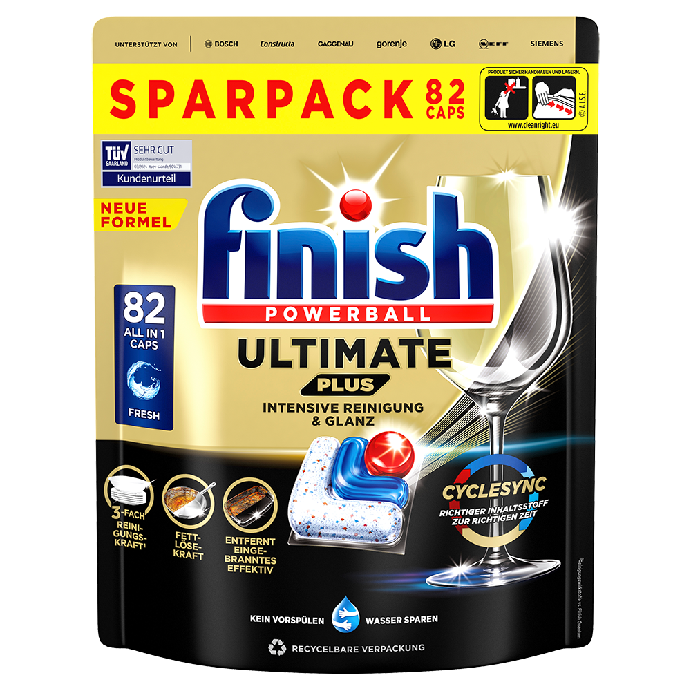 Bild: finish Powerball Ultimate Plus All in 1 Caps Fresh 