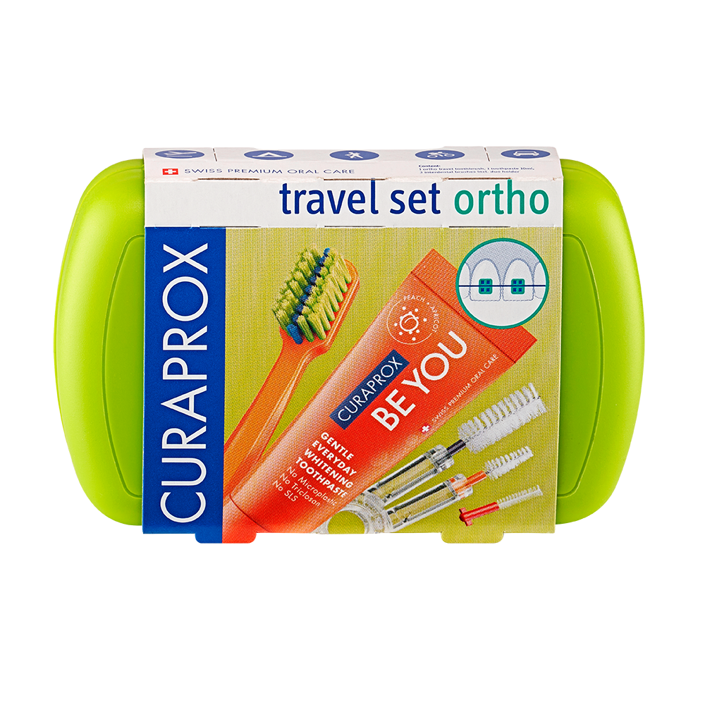 Bild: CURAPROX Travel Set Ortho Grün 