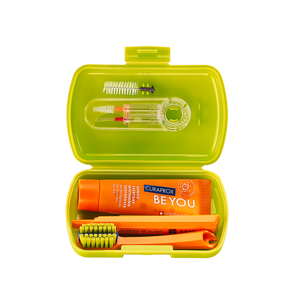 Bild: CURAPROX Travel Set Ortho Grün 