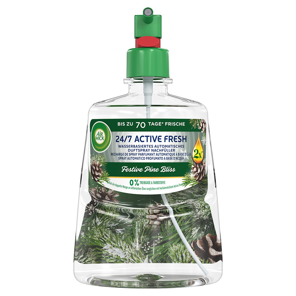 Bild: AIRWICK Active Fresh Automatisches Duftspray Nachfüllung Festive Pine Bliss 