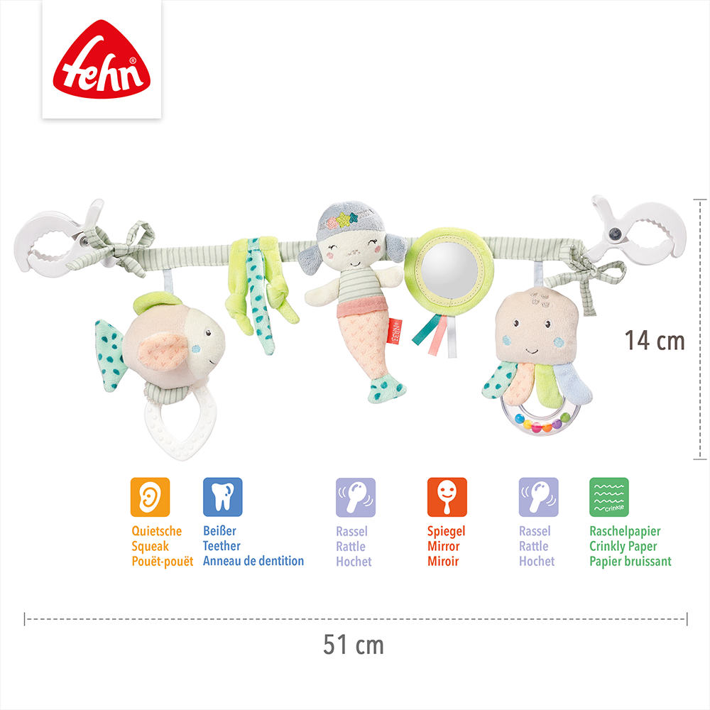 Bild: Fehn Kinderwagenkette Meereskinder 