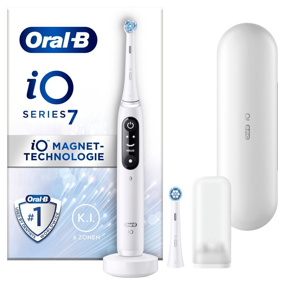 Bild: Oral-B iO Series 7 Elektrische Zahnbürste, White Alabaster 