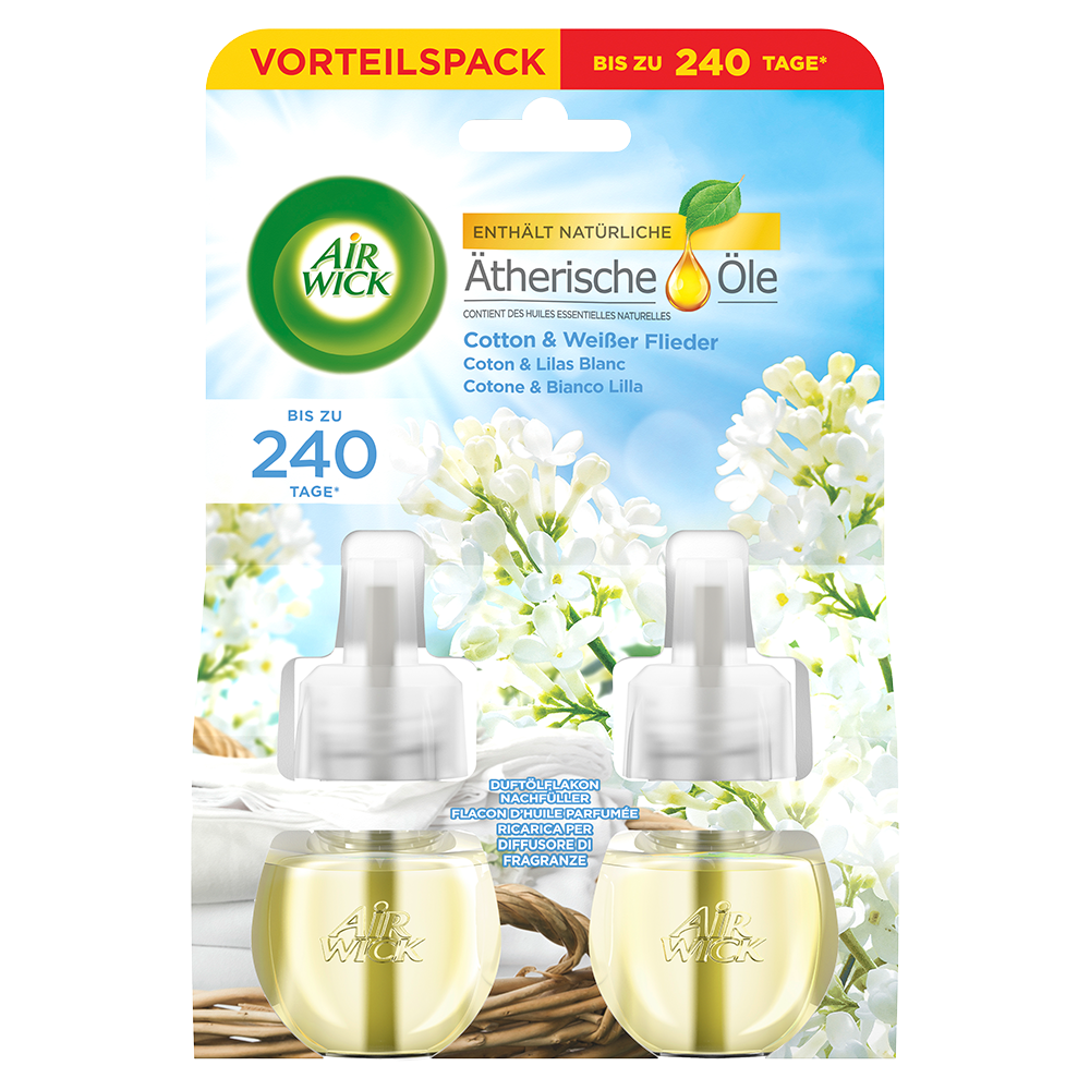 Bild: AIRWICK Duftölflakon Nachfüllung Cotton & Weißer Flieder