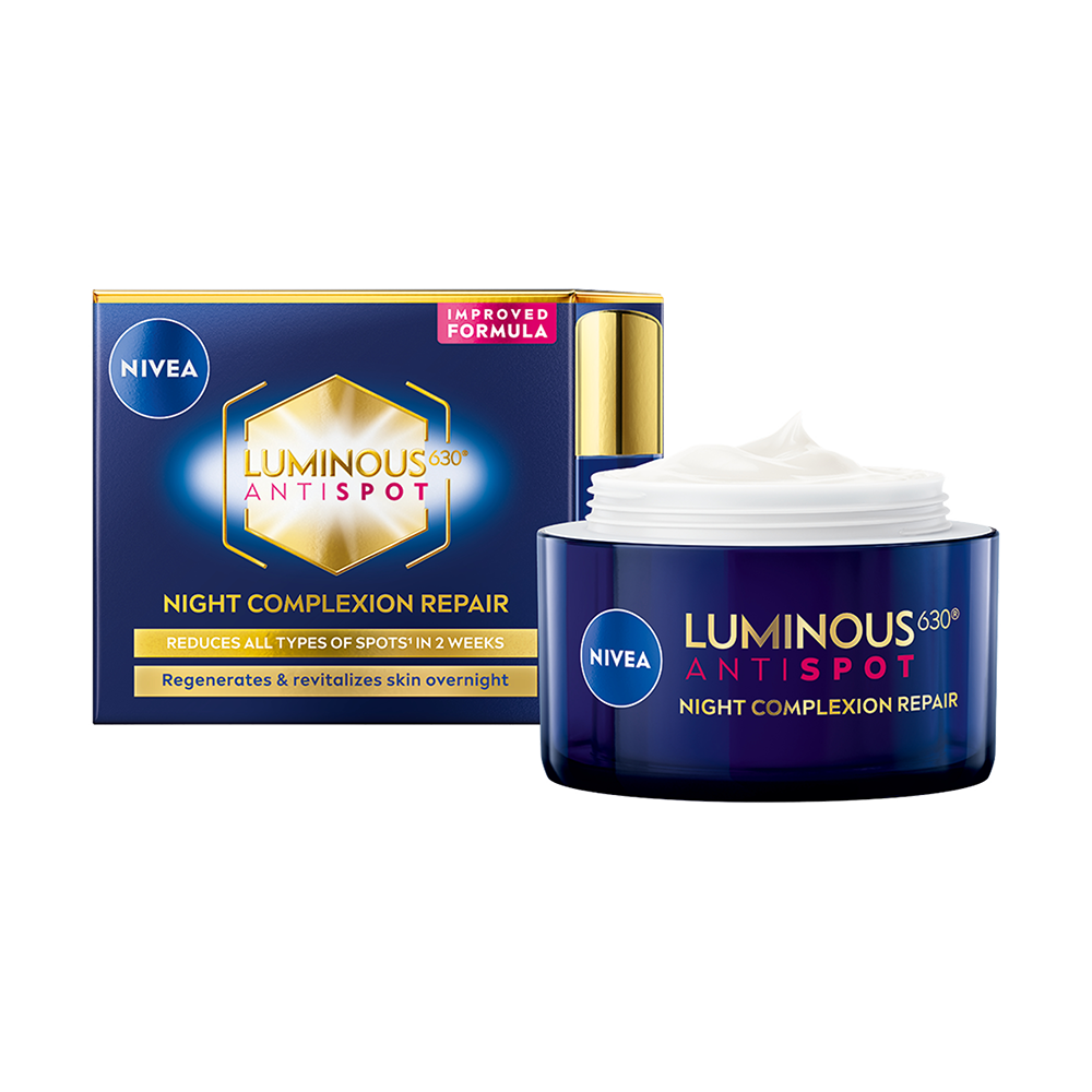 Bild: NIVEA Regenerierende Nachtpflege Luminous 630 Anti Pigmentflecken 