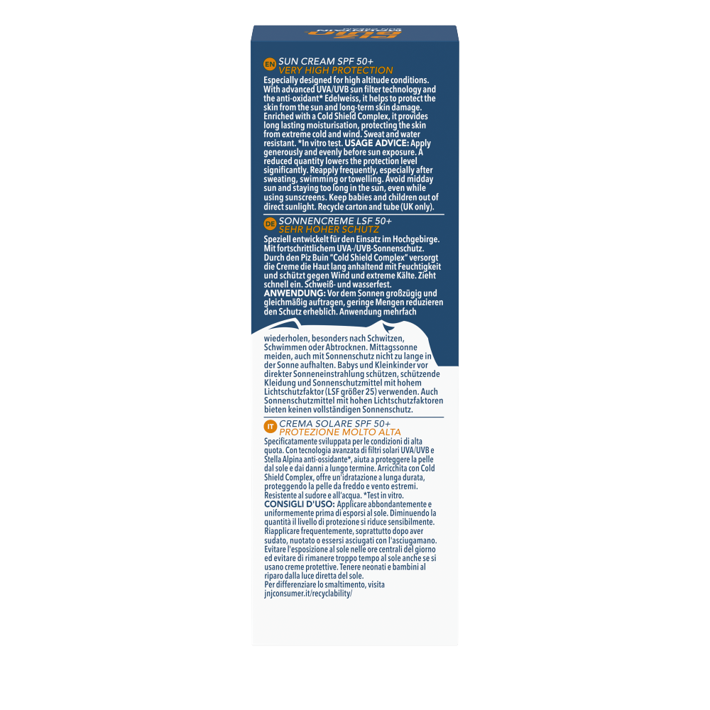 Bild: PIZ BUIN Mountain Sonnencreme LSF 50+ 