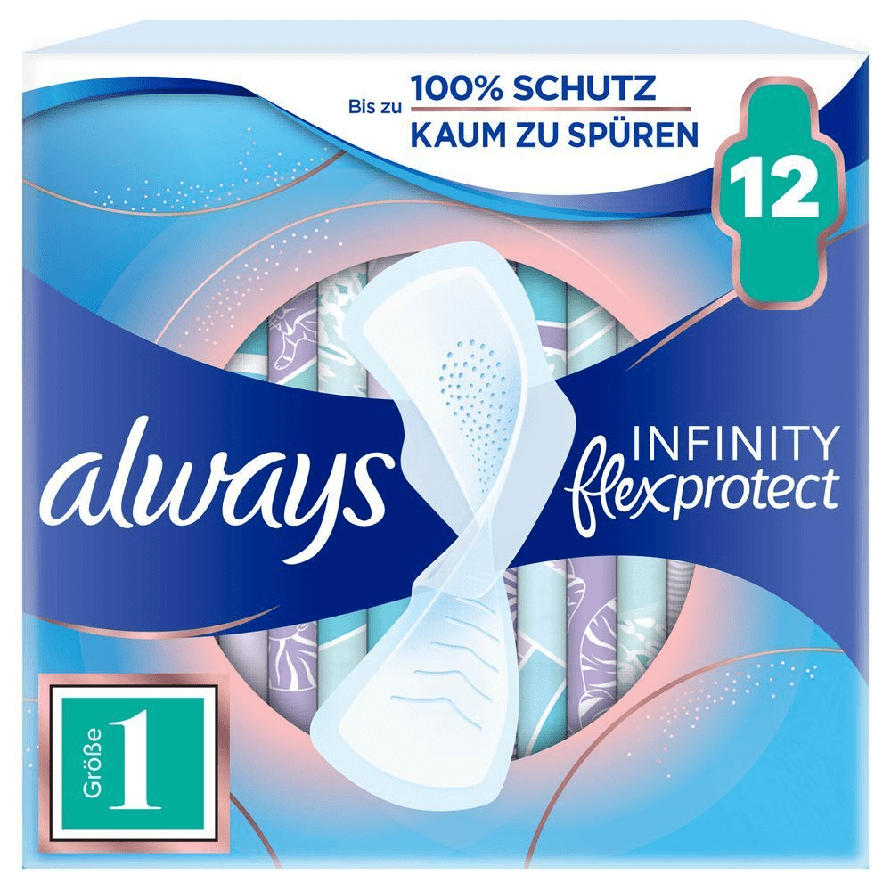 Bild: always Ultra Binde Infinity FlexProtect Normal mit Flügeln 