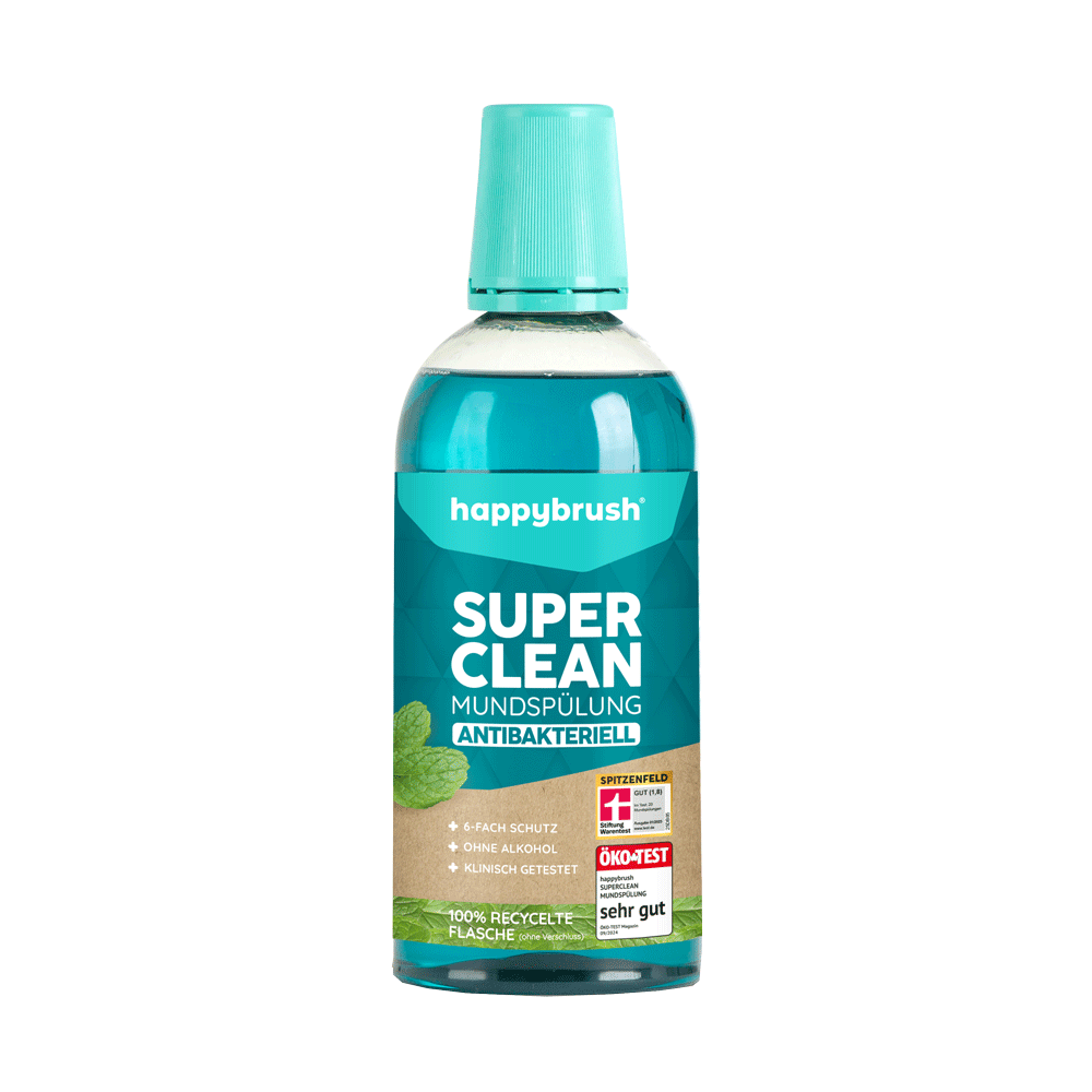 Bild: happybrush Mundspülung Super Clean Antibakteriell 