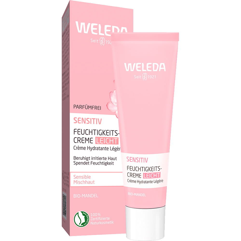 Bild: WELEDA Feuchtigkeitscreme Leicht Sensitiv 