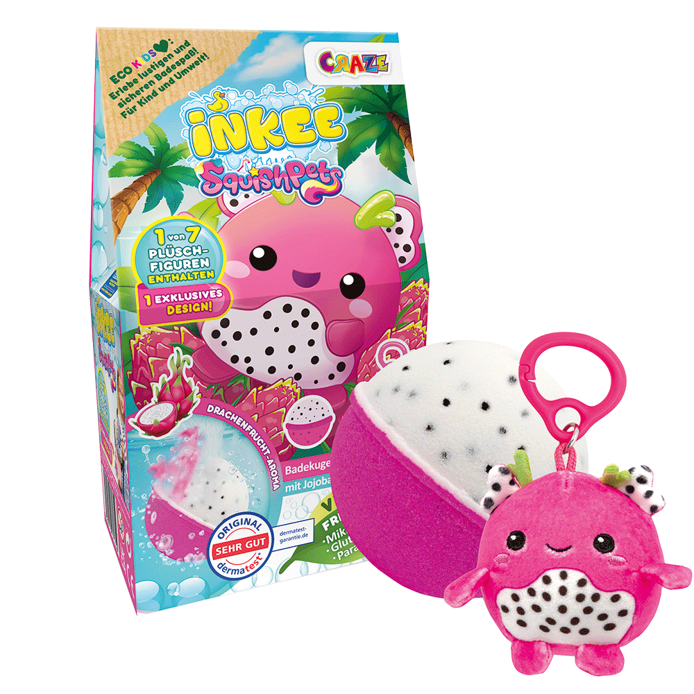 Bild: Craze Inkee Surprise Badebombe und Squishpet 