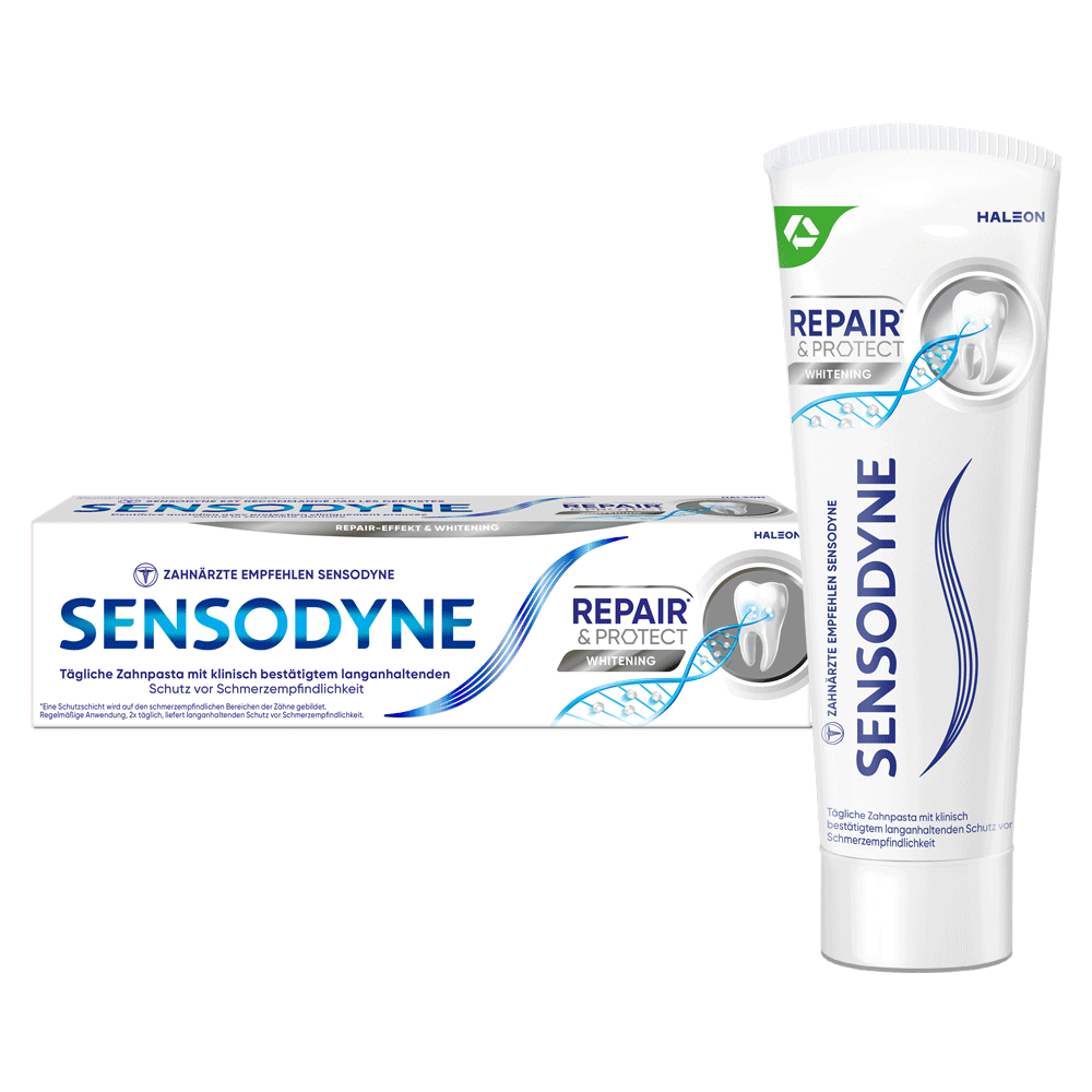 Bild: SENSODYNE Repair & Protect Whitening Zahncreme 