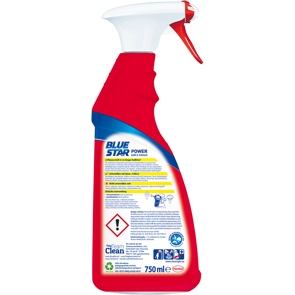 Bild: Blue Star Power Reiniger gegen Kalk und Schmutz 