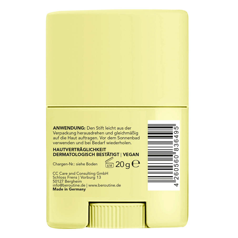 Bild: b.e. ROUTINE Sonnenstick LSF 50