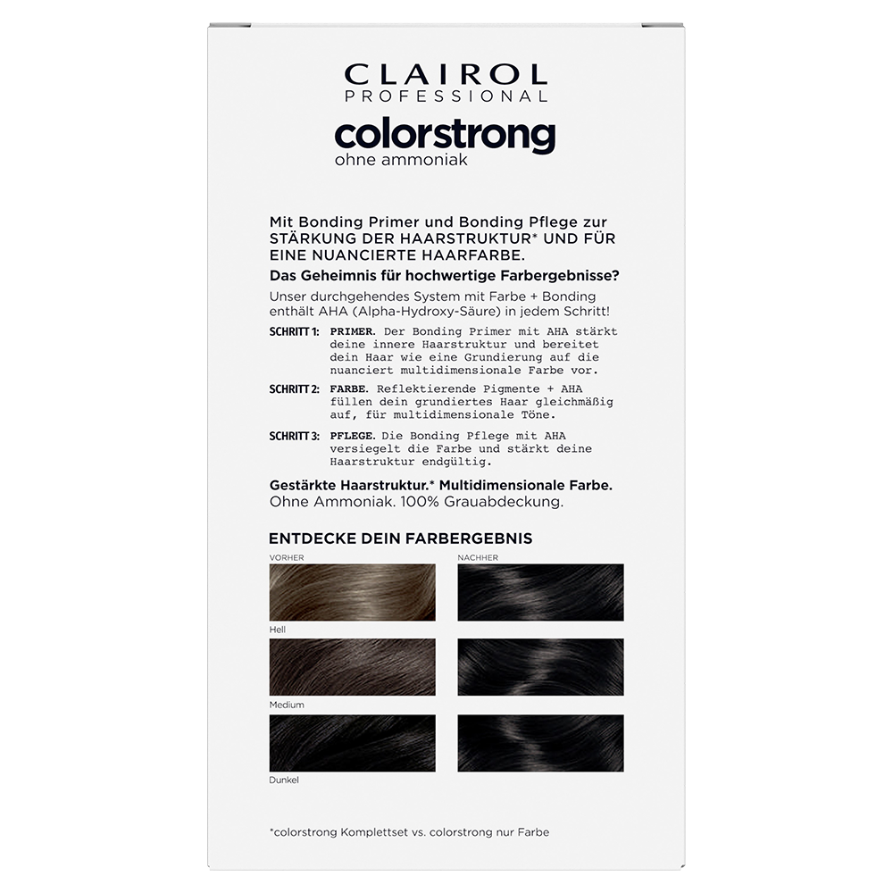 Bild: Clairol Professional Permanente Coloration Colorstrong Schwarz Schwarz