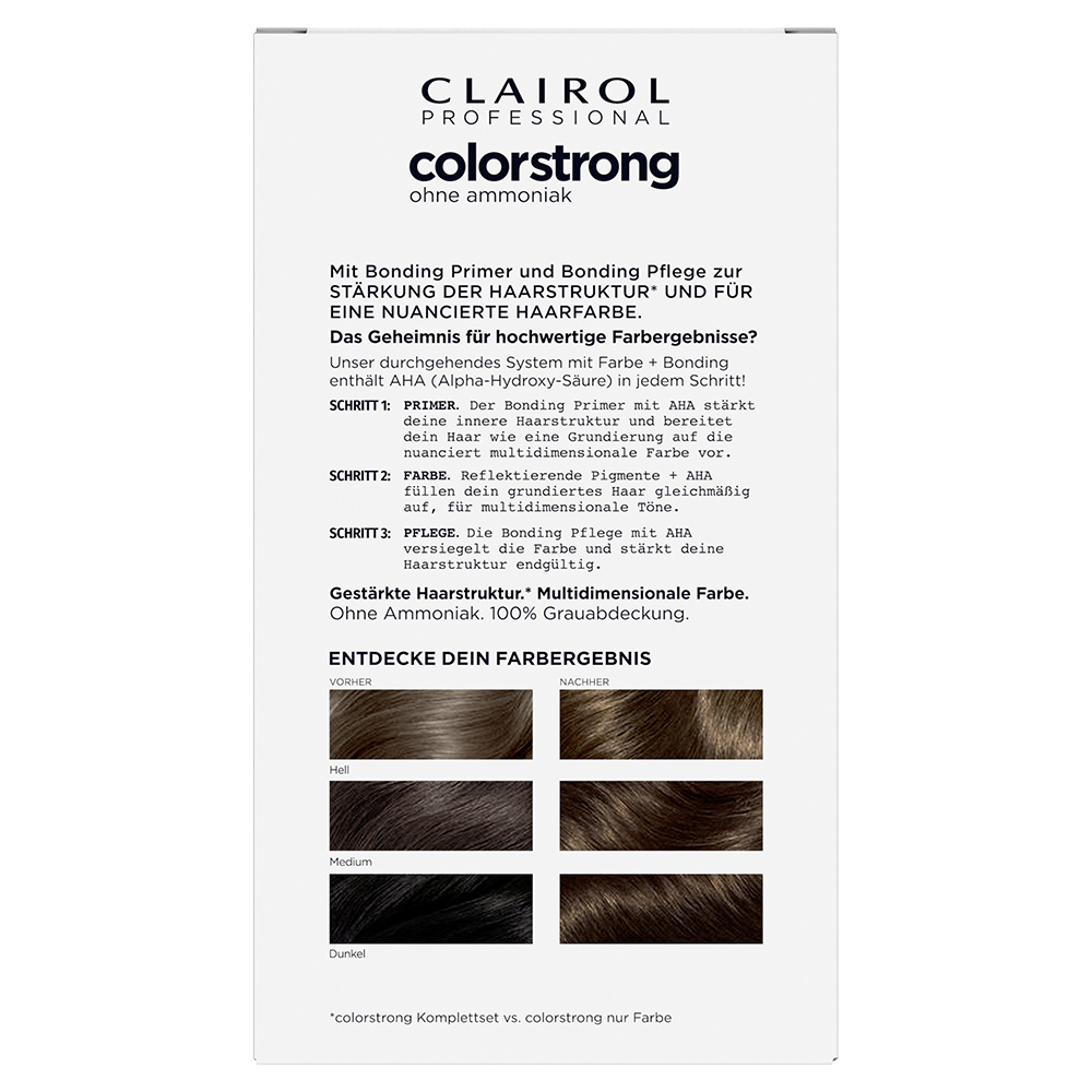 Bild: Clairol Professional Colorstrong Permanente Coloration Helles Goldbraun Helles Goldbraun